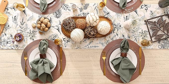 DII PVC Tabletop Collection Woven Indoor/Outdoor, Round Placemat Set, 13.75", Cinnamon, 6 Piece