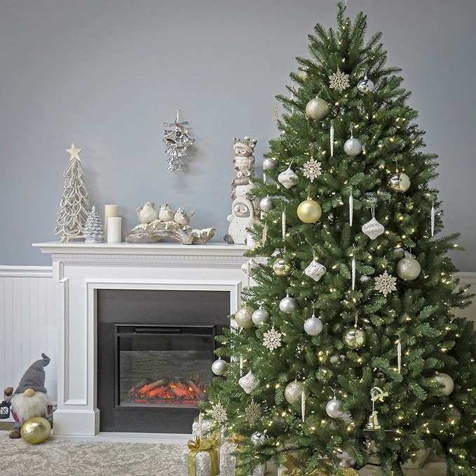 National Tree Company 9 ft Unlit Dunhill Fir Full Artificial Christmas Tree, 4,026 Tips, Includes Stand, Green