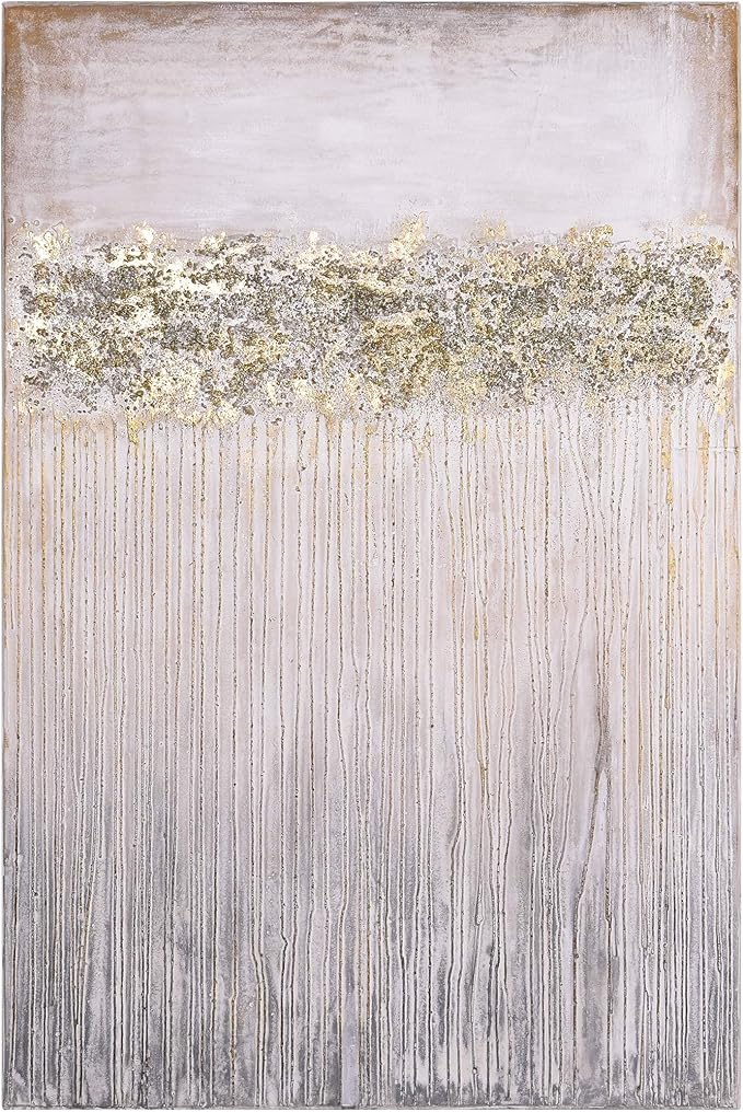Empire Art Direct Abstract Wall Art Textured Hand Painted Canvas by Martin Edwards, Unframed, 60" x 40", Dust
