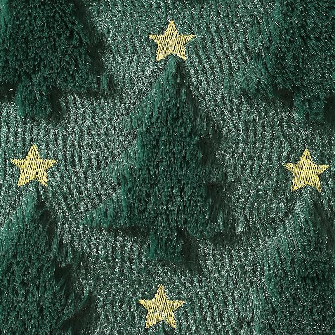 Christmas Throw Pillow Covers Christmas Decorations Set of 2 Xmas Tree 18x18 Pillow Covers Soft Plush Faux Wool Pillow Cases Holiday Winter Decor Sofa Couch Bed