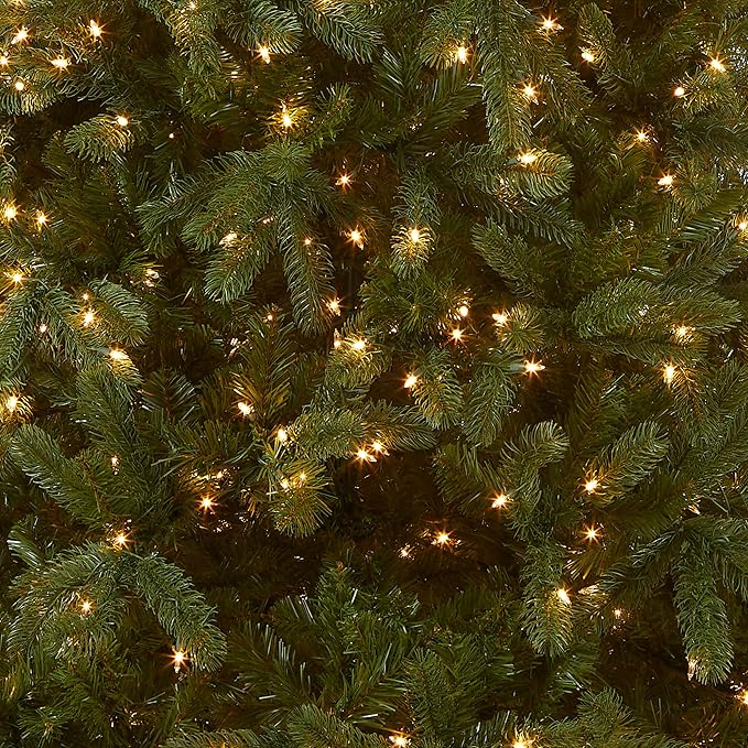 National Tree Company 7 ft Pre-Lit Downswept Douglas Fir Artificial Christmas Tree, 700 Clear Lights, 1,539 Tips, Includes Stand, Green