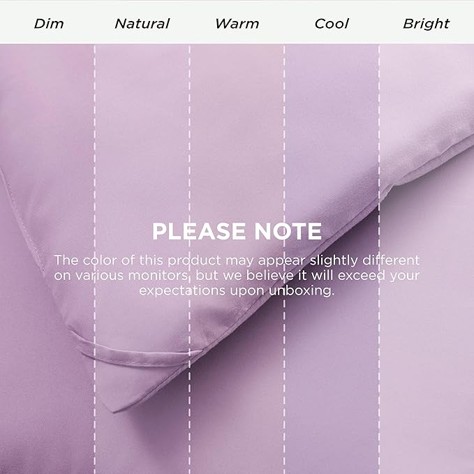 Bedsure Comforter Duvet Insert - Quilted Comforters Twin XL Size, All Season Duvet, GentleSoft Down Alternative Bedding, with 8 Tabs, Gifts for Women/Men, Light Purple, Twin XL 92 x 68 Inches