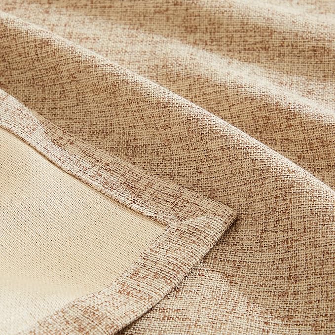 ZeeMart Burlap Style Farmhouse Table Runners 60 Inches Long, Beige Rustic Woven Dining Table Runner for Everyday Use, 14x60 Inches, Oatmeal Beige