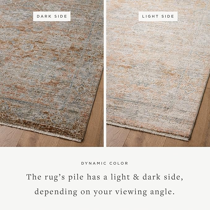 Loloi Jean Stoffer Katherine Collection KES-02 Terracotta/Smoke 2'-7'' x 10'-0'', .25" Pile Height, Runner Rug