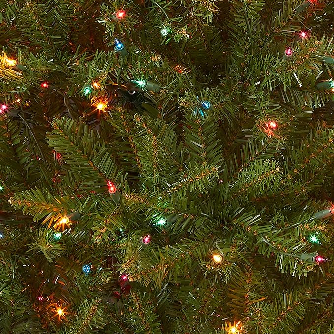National Tree Dunhill Fir Tree With Multicolor Lights , 4.5 Feet