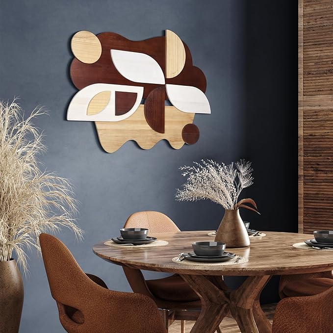 Empire Art Direct "Sands Serenade I Handmade Dimensional Solid Paulownia Wood Abstracts Wall Art, Ready to Hang, Living Room, Bedroom & Office, 40" x 30"x 1.42"