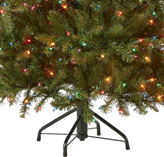 National Tree Dunhill Fir Tree With Multicolor Lights , 4.5 Feet