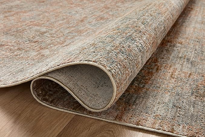 Loloi Jean Stoffer Katherine Collection KES-02 Terracotta/Smoke 2'-7'' x 10'-0'', .25" Pile Height, Runner Rug