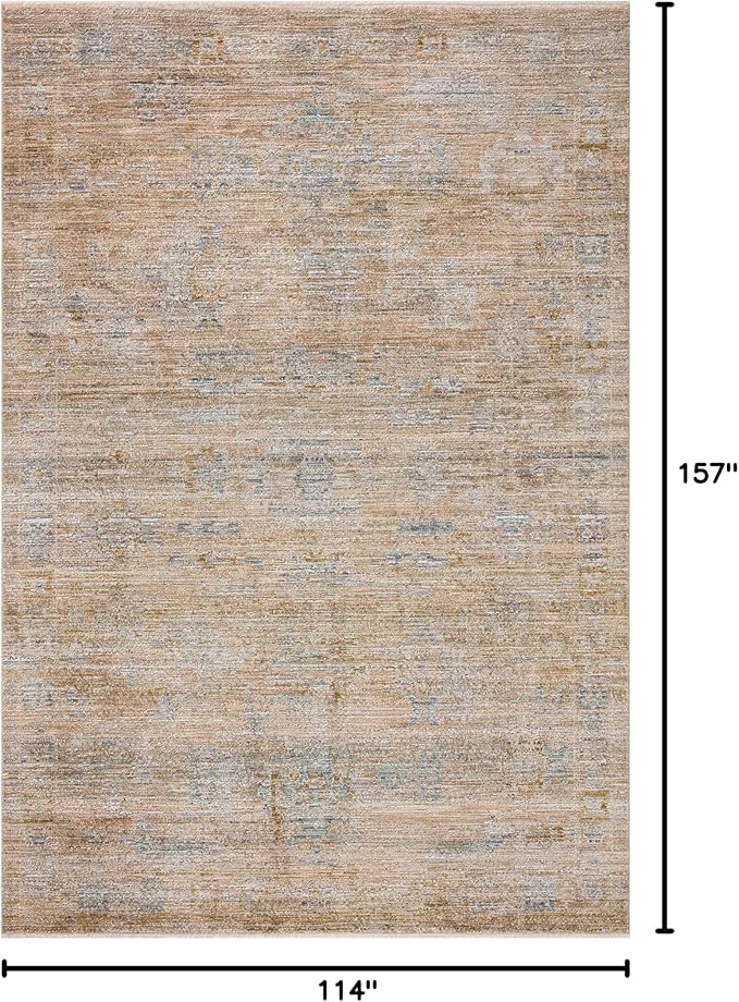 Loloi Jean Stoffer Katherine Collection KES-04 Copper/Steel 9'-6'' x 13'-1'', .25" Pile Height, Area Rug