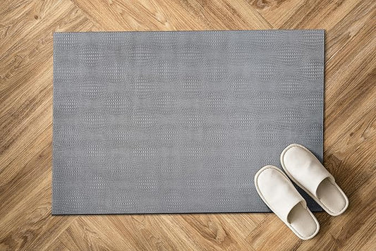 Modern Gray Non Slip Door Mat 2x3 Non Skid Soft Rubber Back Door Mat for Entryway Kitchen Rug for Bathroom Mat Easy Cleaning Stain Resistant Non Shedding Carpet 2 x 3