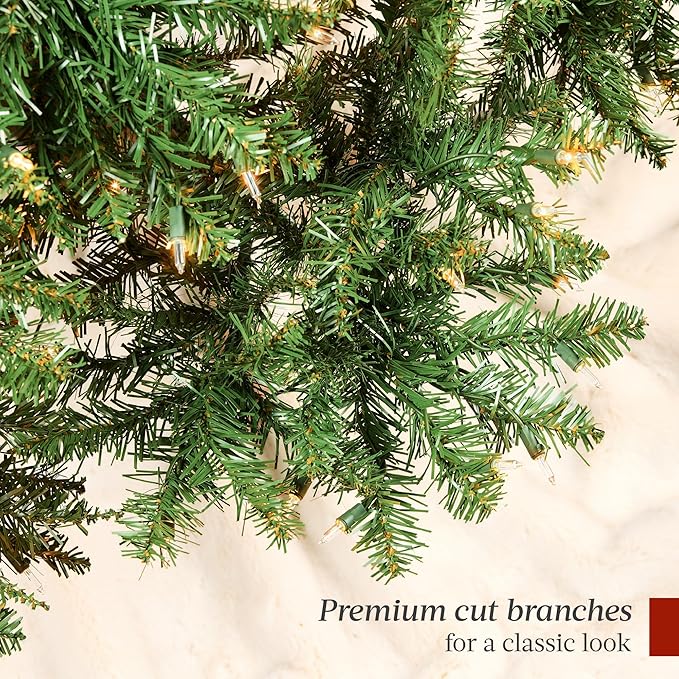 Best Choice Products Douglas Fir Christmas Tree, 9ft Pre-lit Artificial Full Fir Lighted Holiday Decoration w/Warm White Lights, Metal Stand