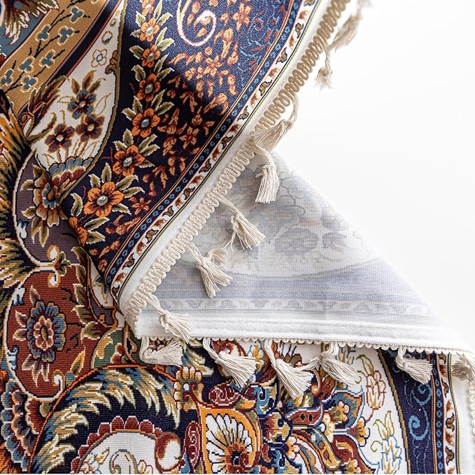 Popular Handicrafts Printed Curtains for Living Room 96 Inches Long Indian Hippie Bohemian Curtains Rod Pocket Light Filtering 2 Panels, Vintage Flower