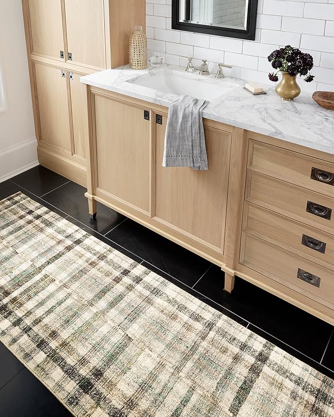 Loloi Chris Loves Julia Humphrey Collection HUM-03 Forest/Multi 2'-0'' x 5'-0'', .38" Pile Height, Accent Rug feat. CloudPile