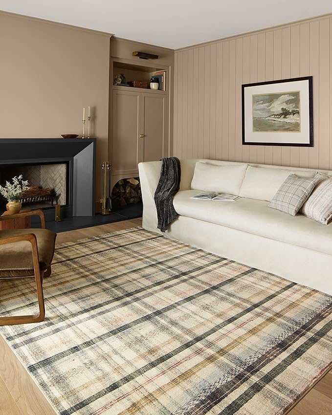 Loloi Chris Loves Julia Humphrey Collection HUM-02 Ivory/Multi 2'-0'' x 5'-0'', .38" Pile Height, Accent Rug feat. CloudPile