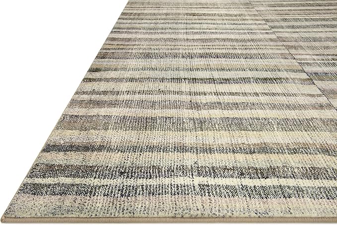 Loloi Chris Loves Julia Humphrey Collection HUM-01 Natural/Moss 2'-3'' x 9'-6'', .38" Pile Height, Runner Rug feat. CloudPile