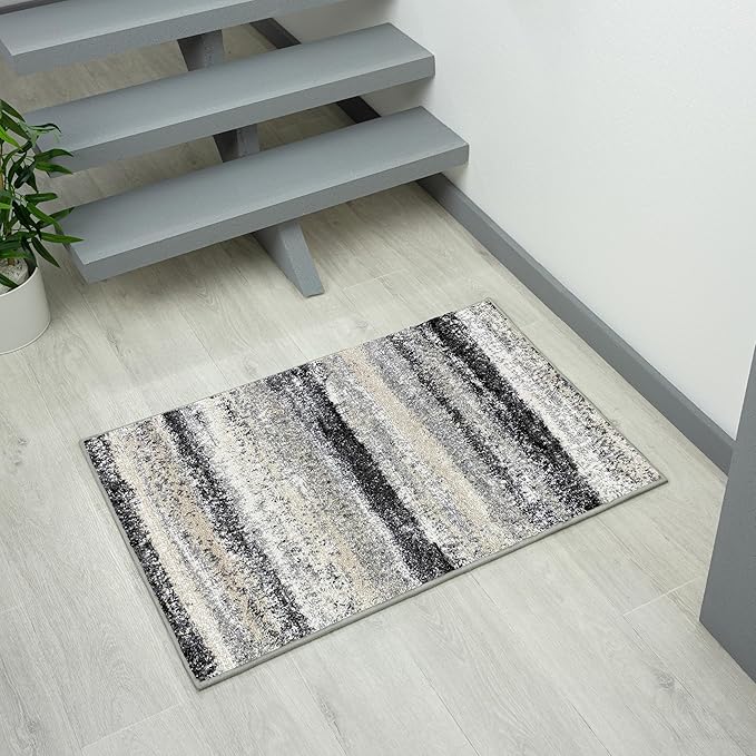 LUXE WEAVERS Tower Hill Abstract Gray 2x3 Area Rug