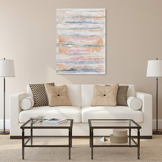 Empire Art Direct Abstract Wall Art Textured Hand Painted Canvas by Martin Edwards, Unframed, 40" x 30", Golden Roads