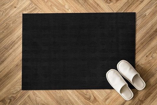 Modern Black Non Slip Door Mat 2x3 Non Skid Soft Rubber Back Door Mat for Entryway Kitchen Rug for Bathroom Mat Easy Cleaning Stain Resistant Non Shedding Carpet 2 x 3