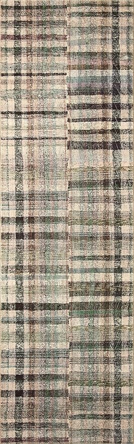 Loloi Chris Loves Julia Humphrey Collection HUM-03 Forest/Multi 2'-0'' x 5'-0'', .38" Pile Height, Accent Rug feat. CloudPile