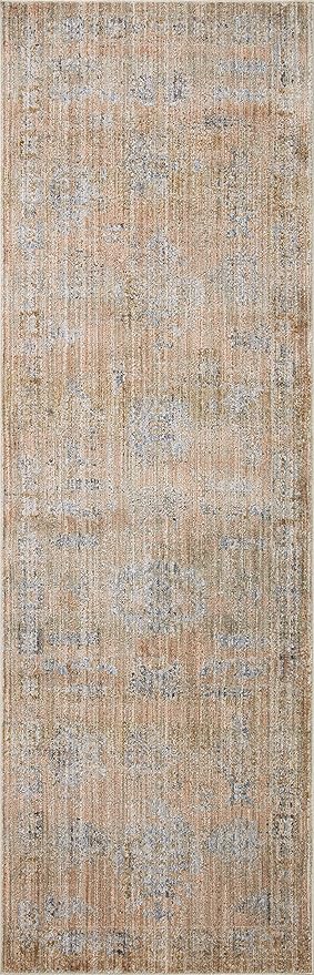 Loloi Jean Stoffer Katherine Collection KES-04 Copper/Steel 5'-3'' x 5'-3'', .25" Pile Height, Round Accent Rug