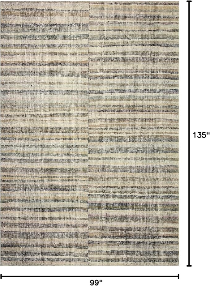 Loloi Chris Loves Julia Humphrey Collection HUM-01 Natural/Moss 8'-3'' x 11'-3'' .38" Pile Height, Area Rug feat. CloudPile