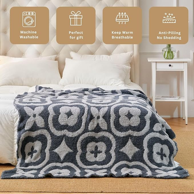 YIRUIO Blankets & Throws Ultra Soft Extra Plush & Warm Fluffy Fuzzy Cozy Middleweight Gift for Birthdays Holidays Any Occasion