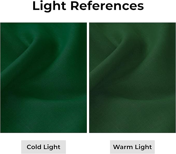 D'Moksha Homes Linen Forest Green Table Runner 132 Inches Long - 100% Pure Linen Extra Long Table Runner 14 x 132 Inch for Fall, Thanksgiving, Christmas, Holiday - Machine Washable