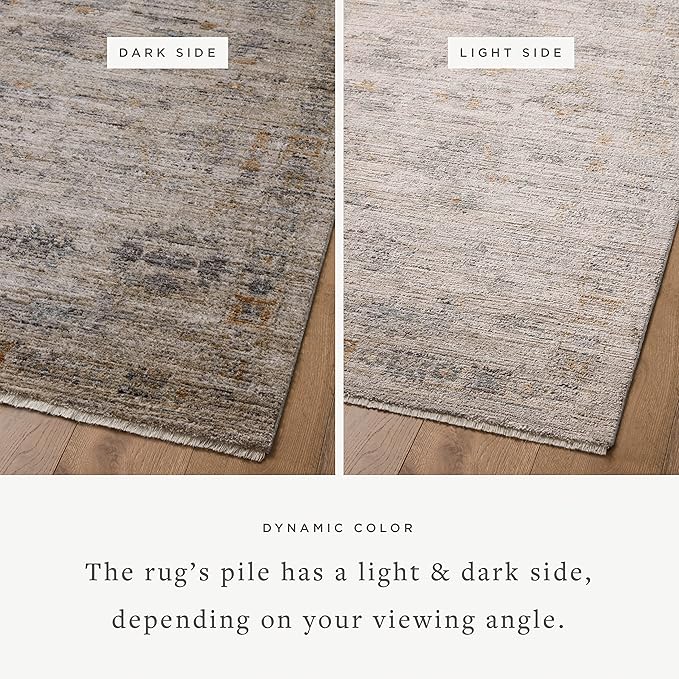 Loloi Jean Stoffer Katherine Collection KES-04 Pebble/Ocean 2'-7'' x 8'-0'', .25" Pile Height, Runner Rug
