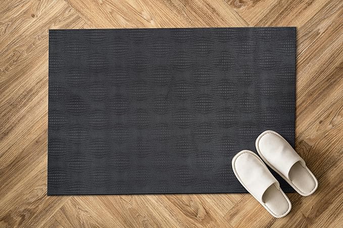 Modern Dark Gray Non Slip Door Mat 2x3 Non Skid Soft Rubber Back Door Mat for Entryway Kitchen Rug for Bathroom Mat Easy Cleaning Stain Resistant Non Shedding Carpet 2 x 3