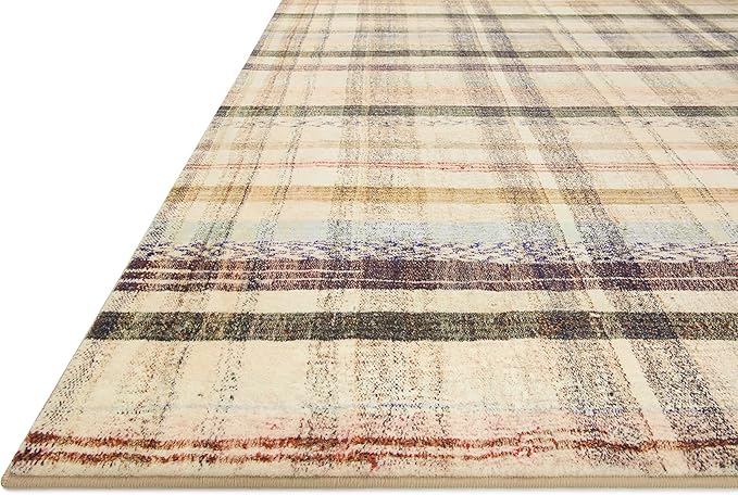 Loloi Chris Loves Julia Humphrey Collection HUM-02 Ivory/Multi 2'-0'' x 5'-0'', .38" Pile Height, Accent Rug feat. CloudPile