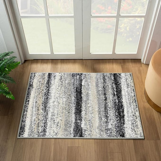 LUXE WEAVERS Tower Hill Abstract Gray 2x3 Area Rug