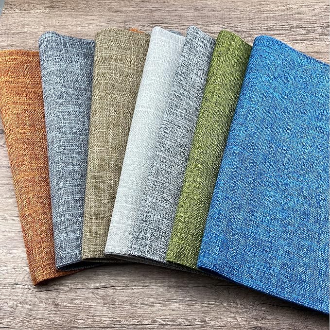 Weabetfu Cloth Placemats Set of 4 Heat Resistant Dining Table Placemmats Cotton Linen Machine Washable Kitchen Table Mats Wrinkle Free Thick Fabric Place Mats,Easy to Clean,13" x 19" Beige