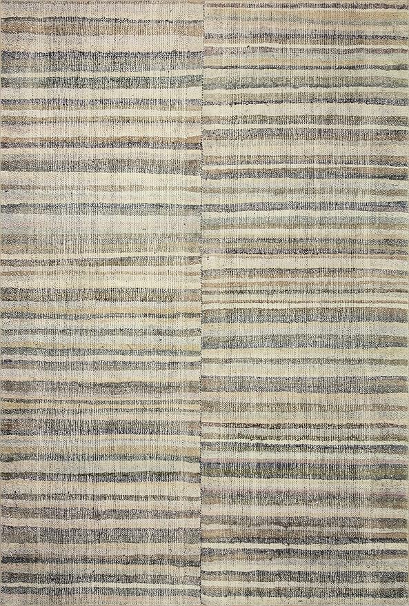 Loloi Chris Loves Julia Humphrey Collection HUM-01 Natural/Moss 2'-3'' x 11'-6'', .38" Pile Height, Runner Rug feat. CloudPile