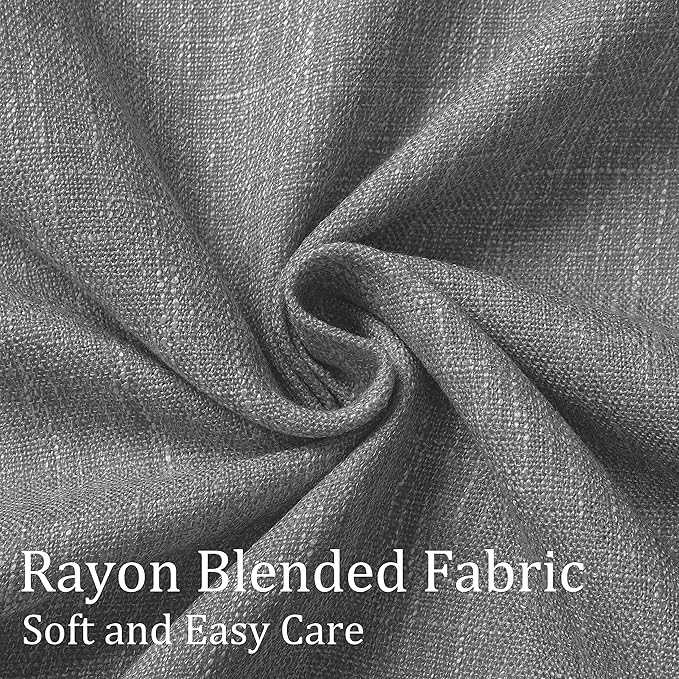 Vision Home Charcoal Grey Pinch Pleated Full Blackout Curtains Room Darkening Window Curtains 90 inch for Living Room Bedroom Thermal Insulated Pinch Pleat Drapes with Hooks Back Tab 2 Panel 40"Wx90"L