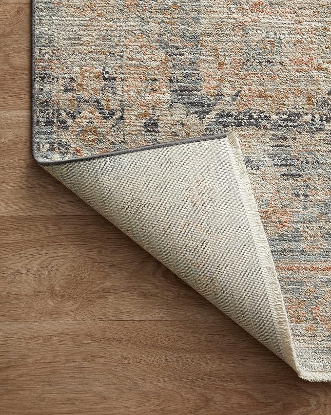 Loloi Jean Stoffer Katherine Collection KES-02 Ocean/Coral 2'-7'' x 8'-0'', .25" Pile Height, Runner Rug