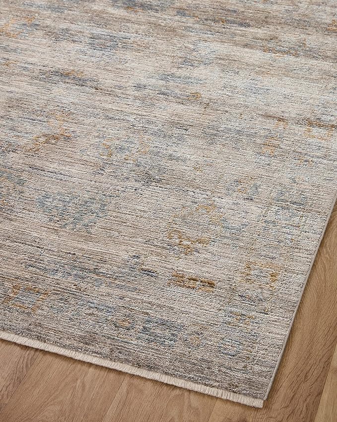 Loloi Jean Stoffer Katherine Collection KES-04 Pebble/Ocean 2'-7'' x 8'-0'', .25" Pile Height, Runner Rug