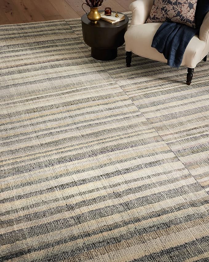 Loloi Chris Loves Julia Humphrey Collection HUM-01 Natural/Moss 2'-0'' x 5'-0'', .38" Pile Height, Accent Rug feat. CloudPile