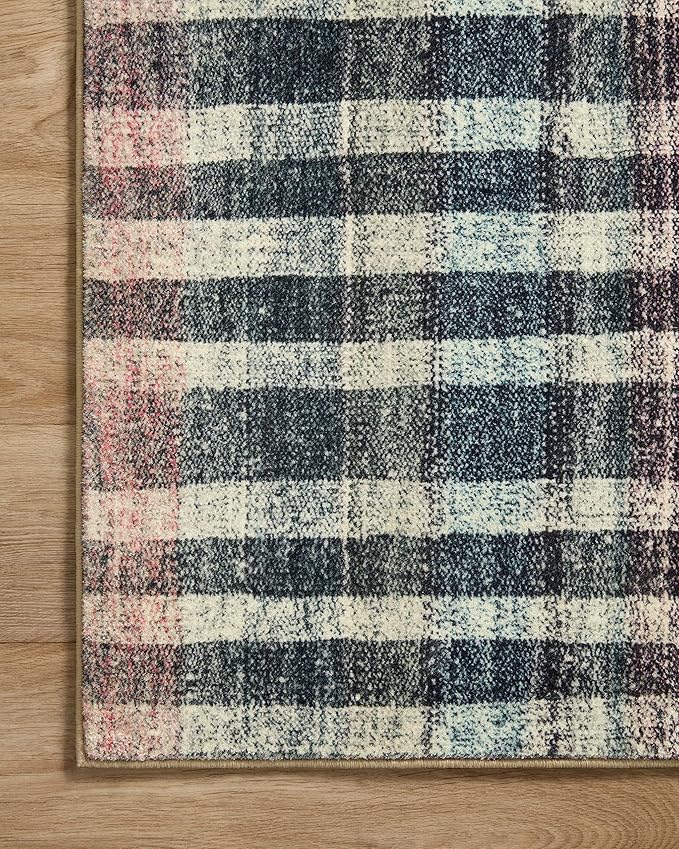 Loloi Chris Loves Julia Humphrey Collection HUM-04 Plum/Multi 2'-0'' x 5'-0'', .38" Pile Height, Accent Rug feat. CloudPile