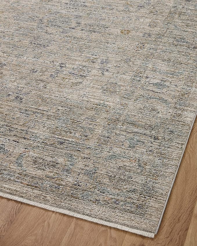 Loloi Jean Stoffer Katherine Collection KES-03 Beige/Mist 3'-6" x 5'-6", .25" Pile Height, Accent Rug