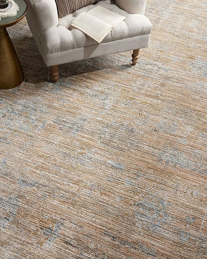 Loloi Jean Stoffer Katherine Collection KES-04 Copper/Steel 2'-7" x 16'-0", .25" Pile Height, Runner Rug