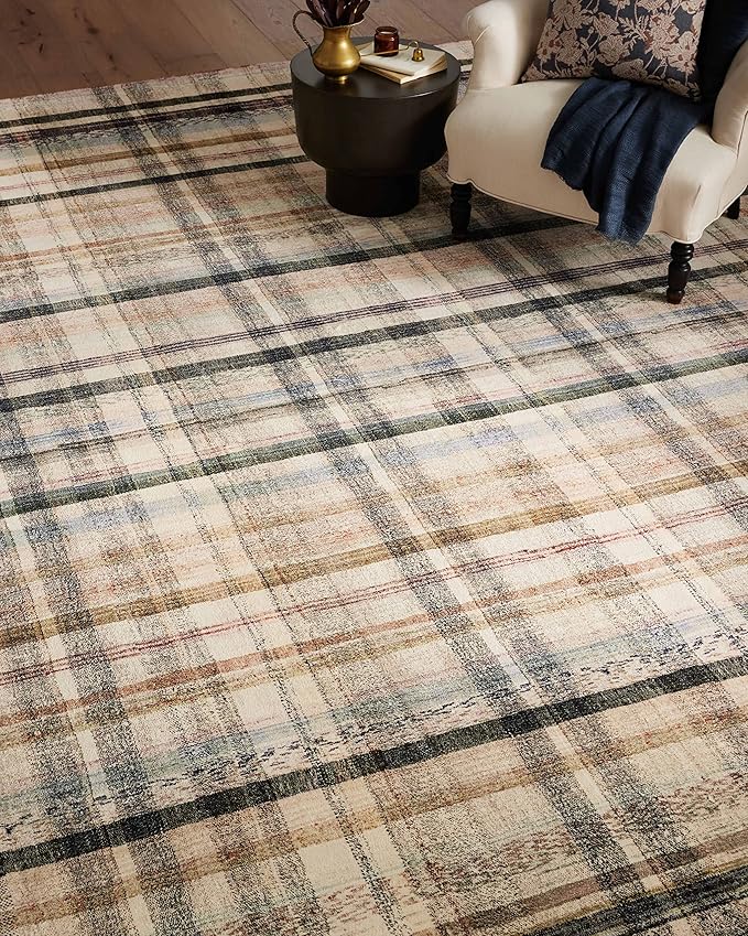 Loloi Chris Loves Julia Humphrey Collection HUM-02 Ivory/Multi 2'-0'' x 5'-0'', .38" Pile Height, Accent Rug feat. CloudPile