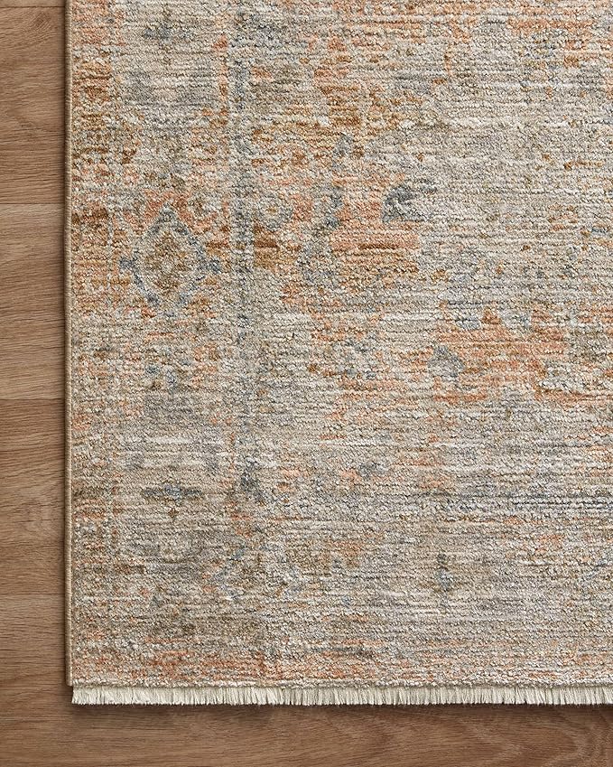 Loloi Jean Stoffer Katherine Collection KES-02 Terracotta/Smoke 11'-6'' x 15'-7'', .25" Pile Height, Area Rug