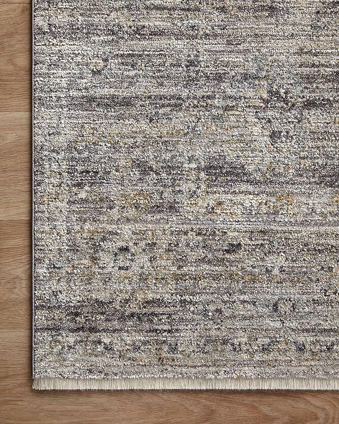 Loloi Jean Stoffer Katherine Collection KES-05 Graphite/Jade 2'-7'' x 8'-0'', .25" Pile Height, Runner Rug