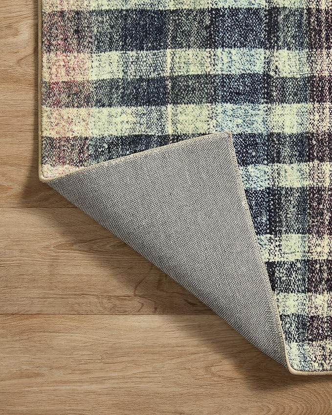 Loloi Chris Loves Julia Humphrey Collection HUM-04 Plum/Multi 2' x 3'-6'', .38" Pile Height, Accent Rug feat. CloudPile