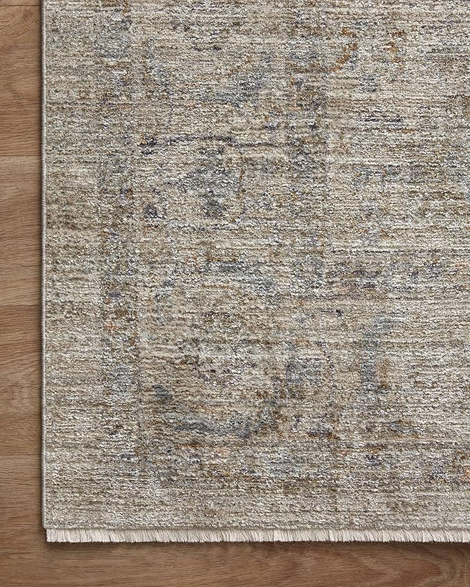 Loloi Jean Stoffer Katherine Collection KES-03 Beige/Mist 5'-3" x 7'-9", .25" Pile Height, Area Rug