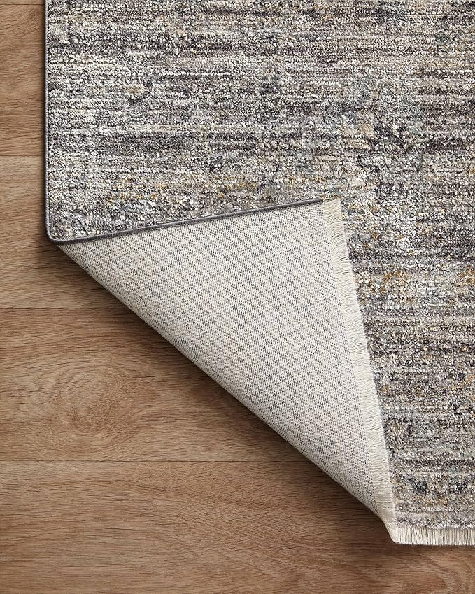 Loloi Jean Stoffer Katherine Collection KES-05 Graphite/Jade 7'-10'' x 10', .25" Pile Height, Area Rug