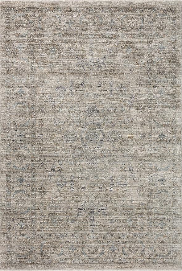 Loloi Jean Stoffer Katherine Collection KES-03 Beige/Mist 3'-6" x 5'-6", .25" Pile Height, Accent Rug