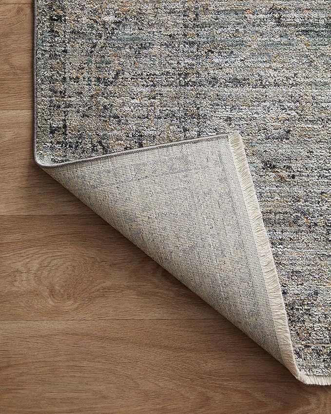 Loloi Jean Stoffer Katherine Collection KES-01 Ocean/Gold 2'-3'' x 3'-10'', .25" Pile Height, Accent Rug