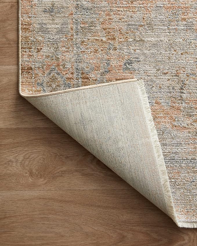 Loloi Jean Stoffer Katherine Collection KES-02 Terracotta/Smoke 2'-7'' x 10'-0'', .25" Pile Height, Runner Rug